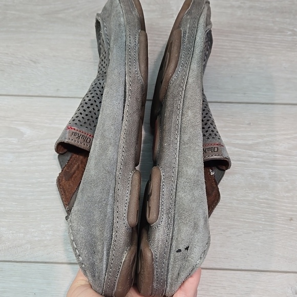 Olukai Men\'s Moloa Kohana Leather Gray Loafers Slip On Shoes Sz 11.5 main image 11